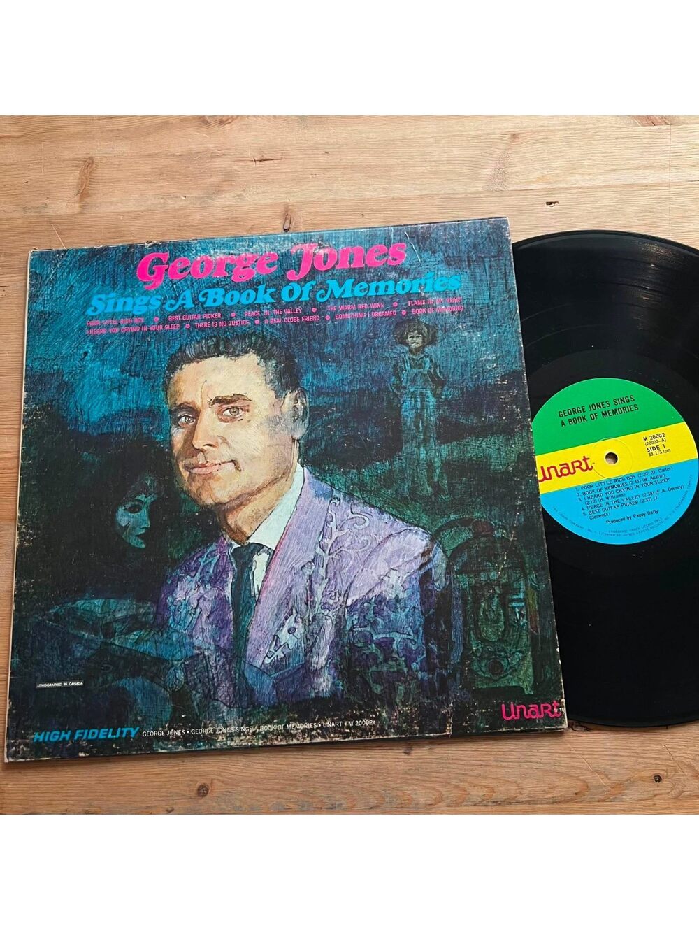George Jones - George Jones sings Book of Memories 33rpm VG+ VR20
